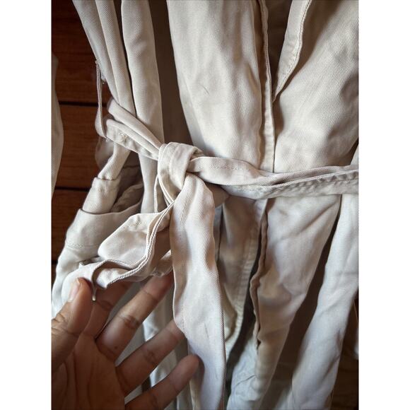 Marine Layer Nicole Trench Coat in Cream Size XS - Picture 5 of 11